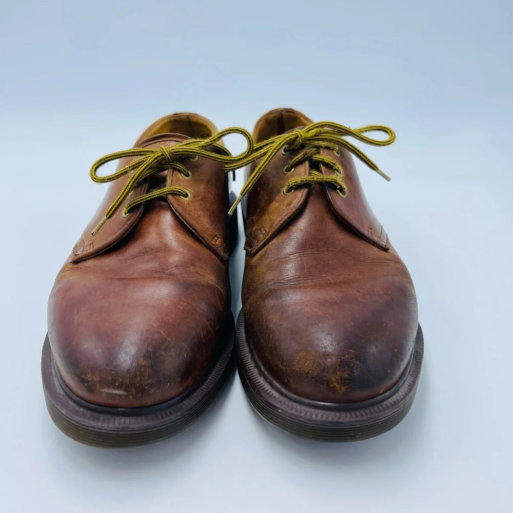 Mens Vintage Brown Oxford Made In England Dr. Martens 1461